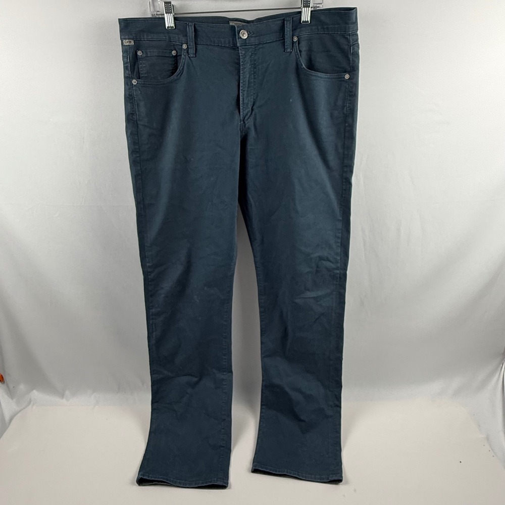 Citizens of Humanity Gage Classic Straight Pants Mens 38 Teal Blue 6107-1061 - Picture 6 of 12
